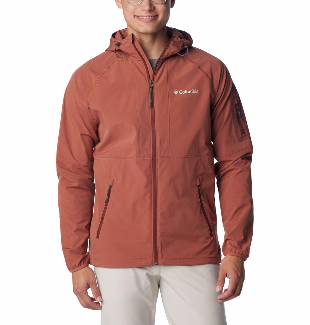 Columbia Men Brown Columbia Men Tall Heights Hooded Softshell Jacket