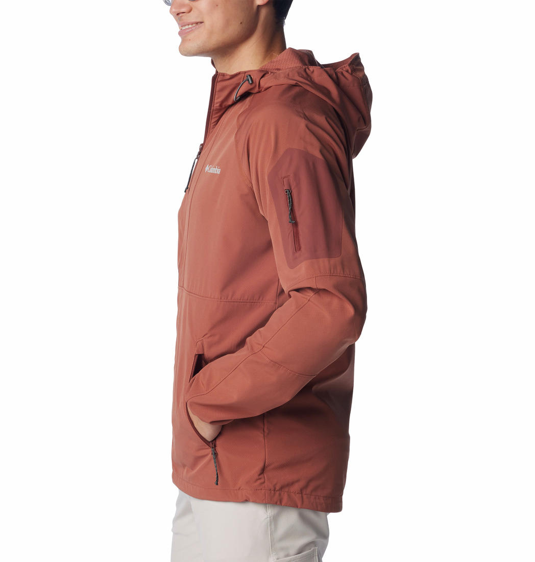 Columbia Men Brown Columbia Men Tall Heights Hooded Softshell Jacket
