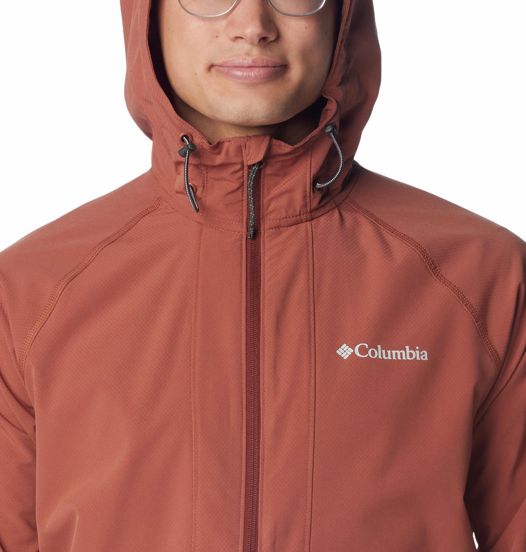 Columbia Men Brown Columbia Men Tall Heights Hooded Softshell Jacket