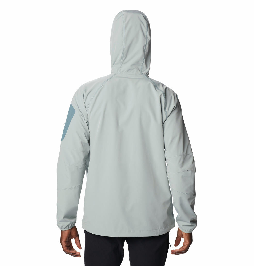 Columbia Men Green Tall Heights Hooded Soft Shell Jacket