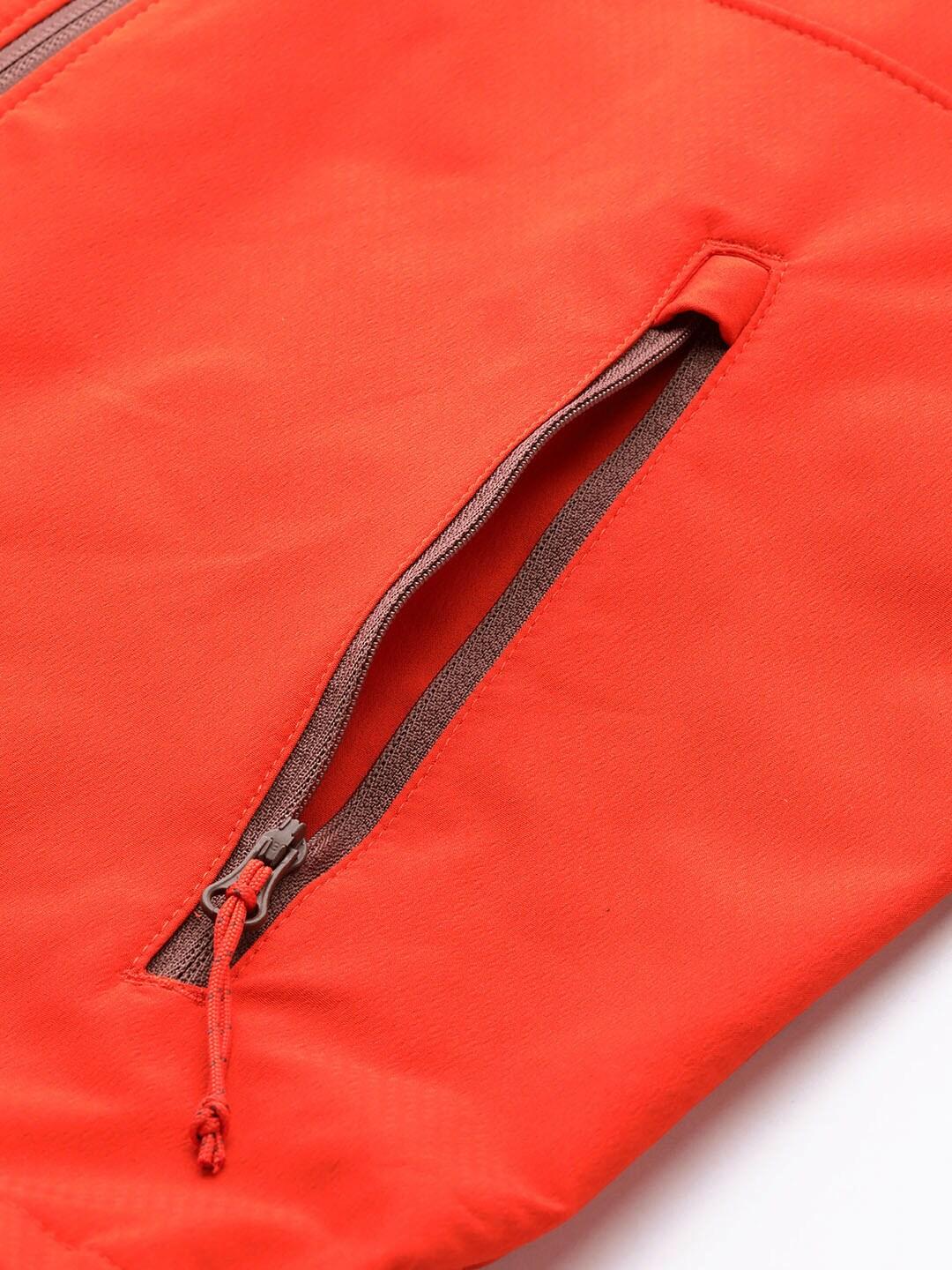 Columbia Men Orange Tall Heights Hooded Soft Shell Jacket