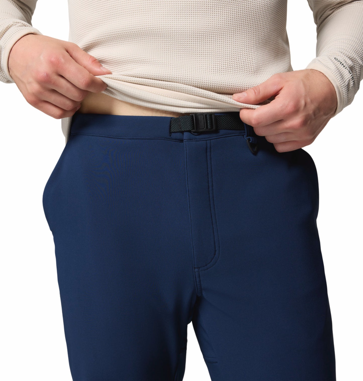 Columbia Men Navy Blue Omni-Heat Reflective Time To Trail Pant