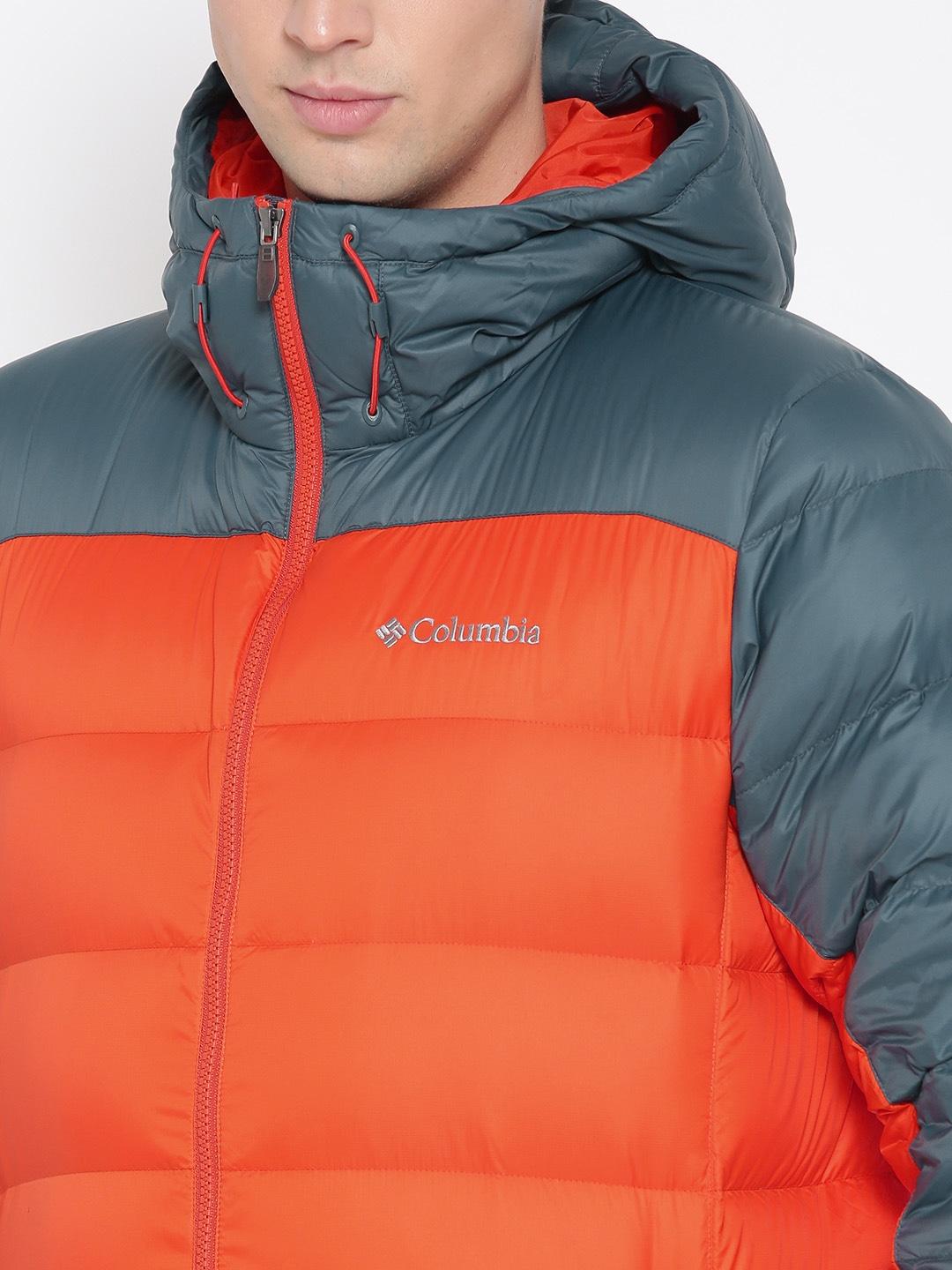 Columbia Men Orange Quantum Voyage Hooded Jacket