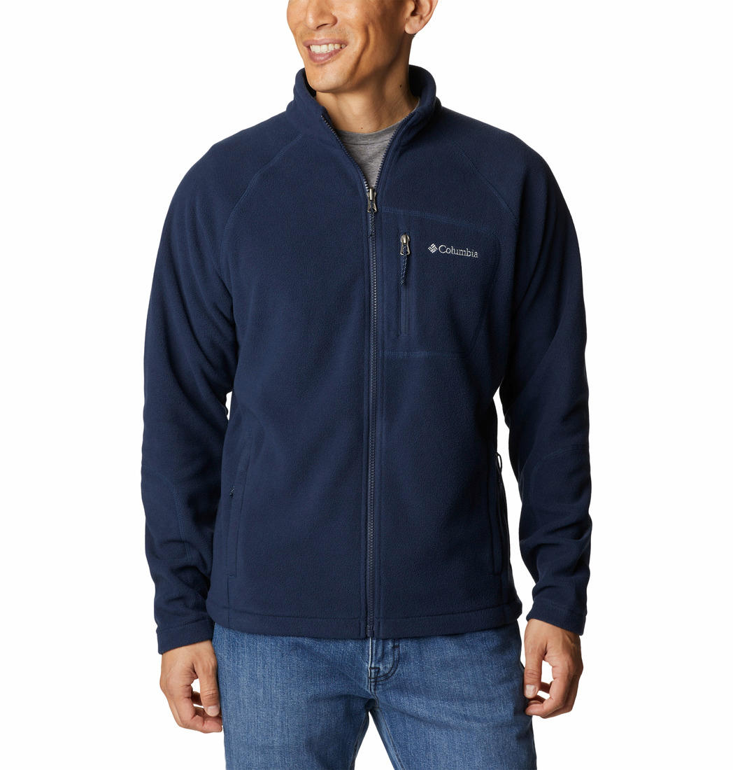 Columbia Men Blue Fleece Falls II Full Zip Fleece