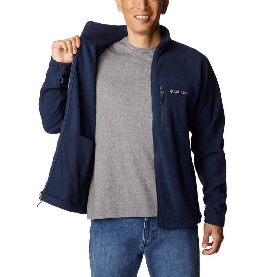 Columbia Men Blue Fleece Falls II Full Zip Fleece