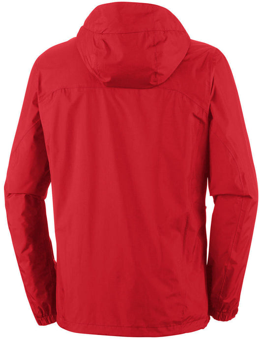 Columbia Men Red Pouring Adventure Rain Jacket