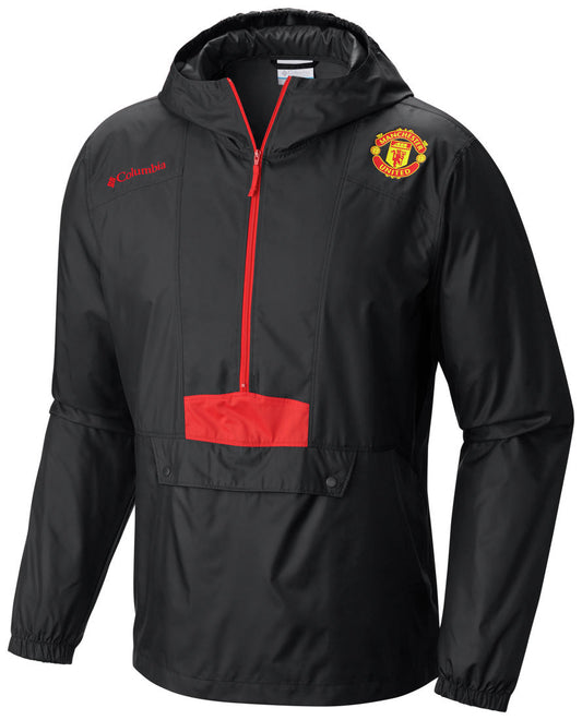 Columbia Men Black Flashback Windbreaker Pullover Rain Jacket