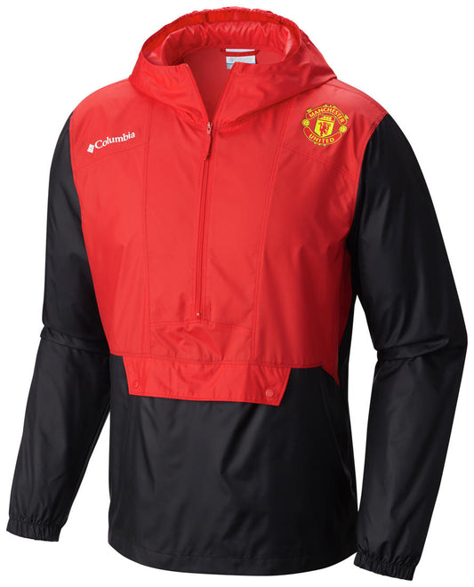 Columbia Men Red Flashback Windbreaker Pullover Rain Jacket