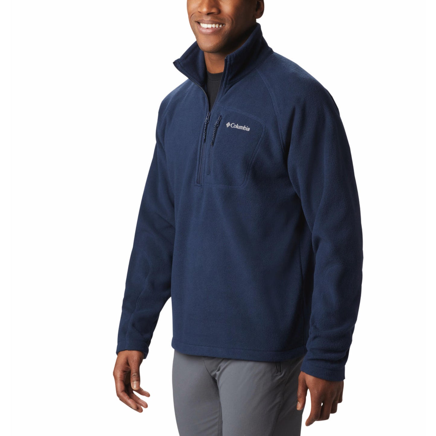 Columbia Men Navy Blue Fast Trek III Fleece Jacket