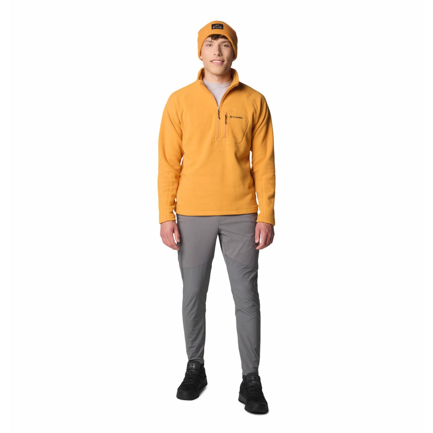 Columbia Men Orange Fast Trek III Fleece Jacket