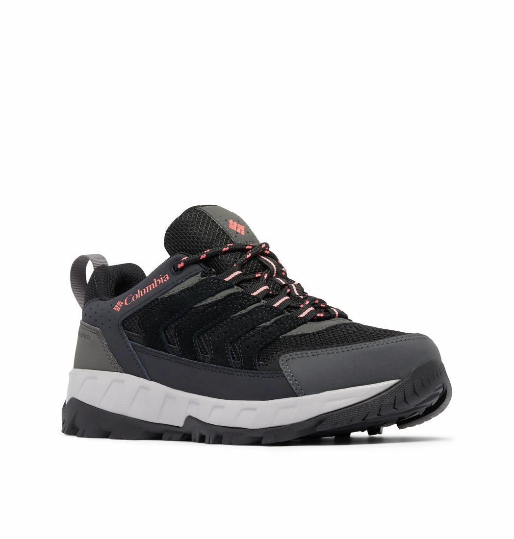 Columbia Womens Black STRATA TRAIL LOW WP Shoes