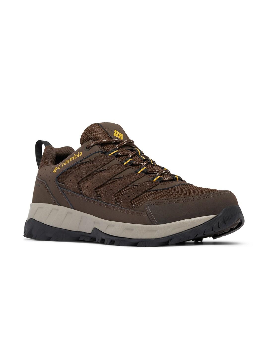 Columbia Men Brown STRATA TRAIL LOW WP